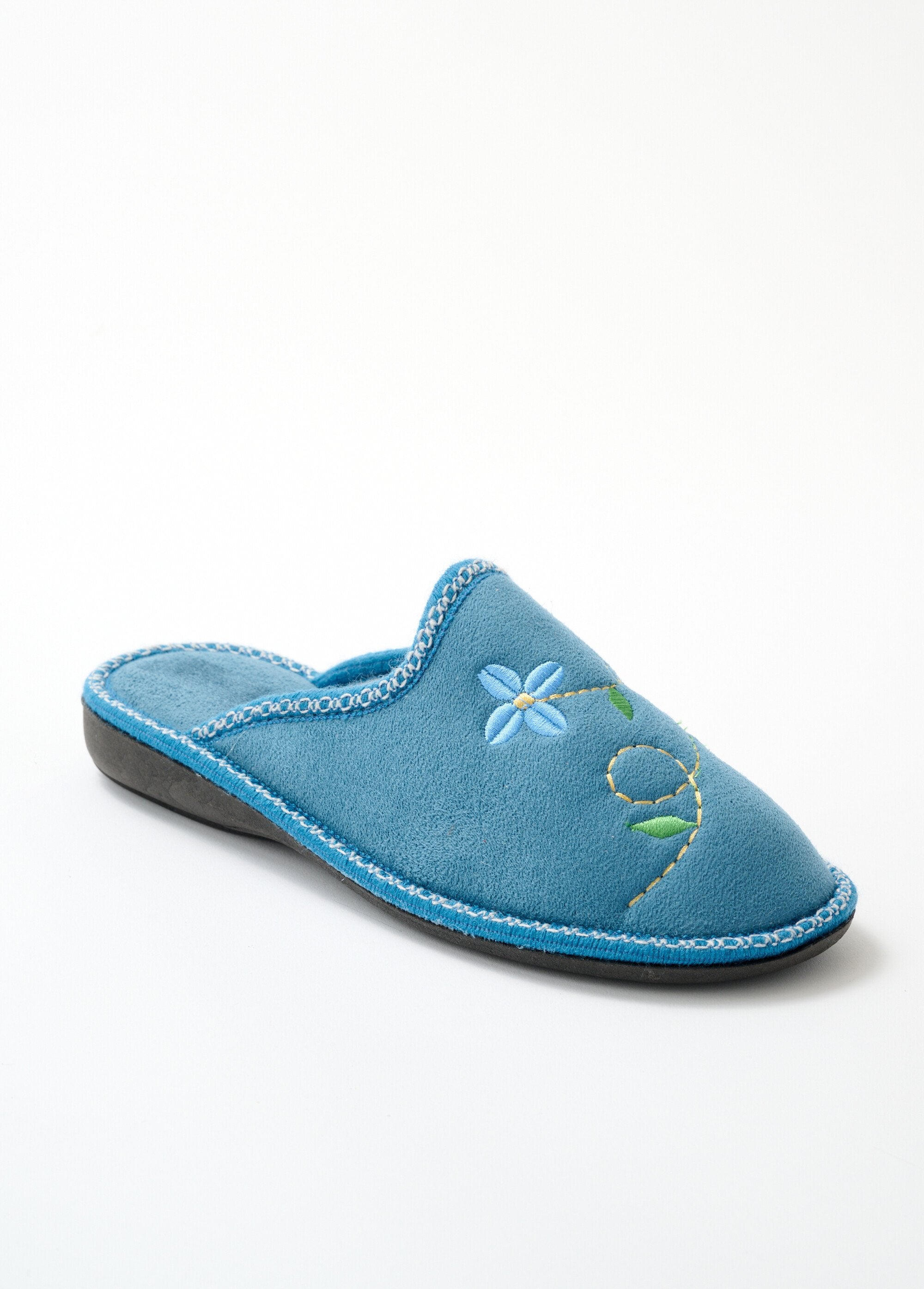 Comfort_width_wedge_mule_slippers_Blue_FA1_slim