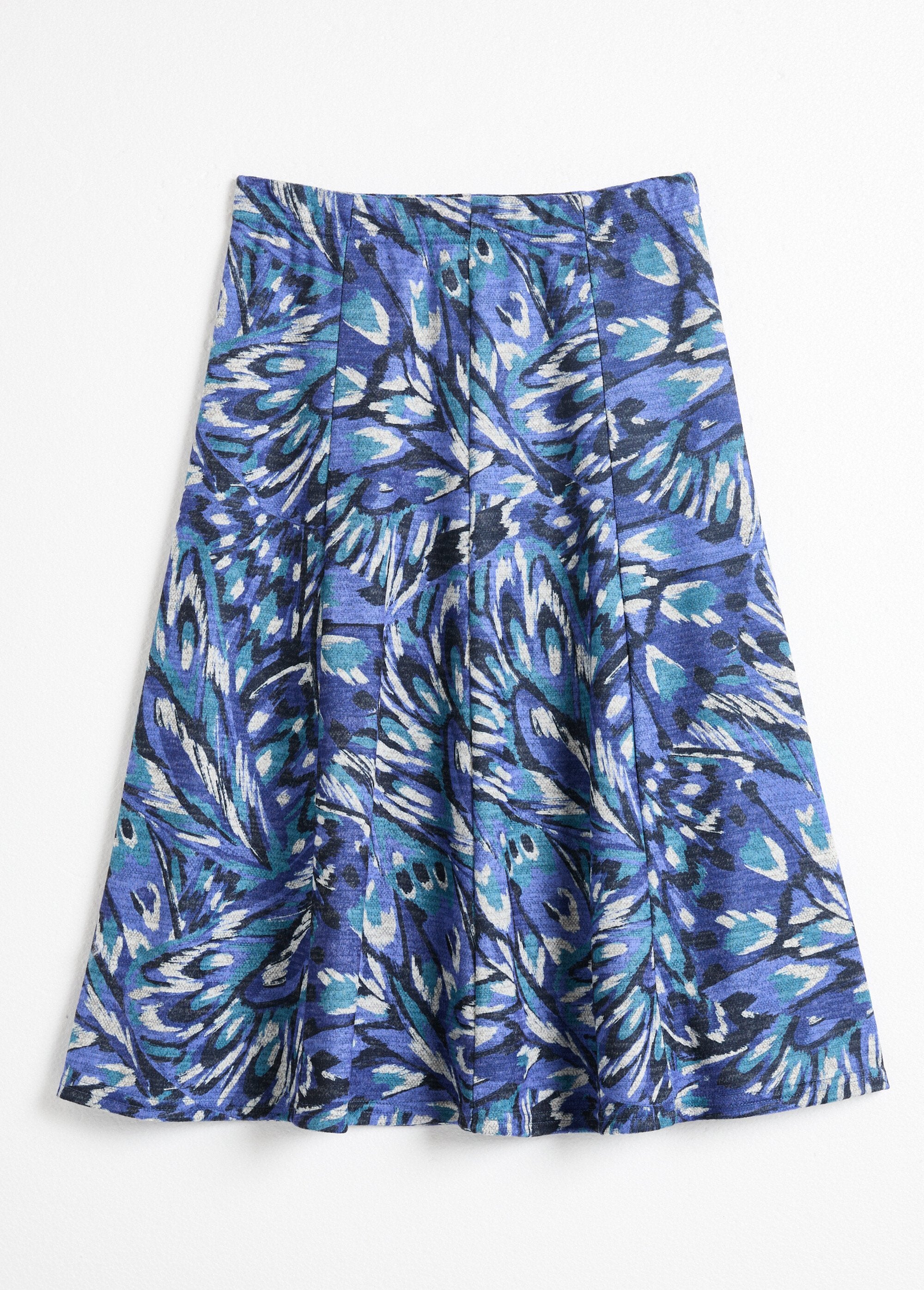 Mid-length_flared_skirt_in_warm_printed_knit_Blue_print_AP1_slim