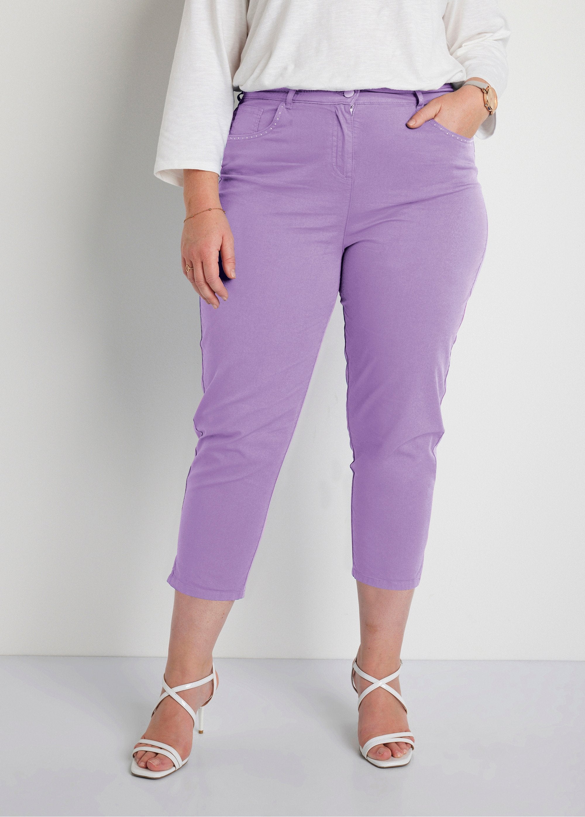 Cropped_pants_with_elasticated_belt_and_5_pockets_Purple_FA1_curvy