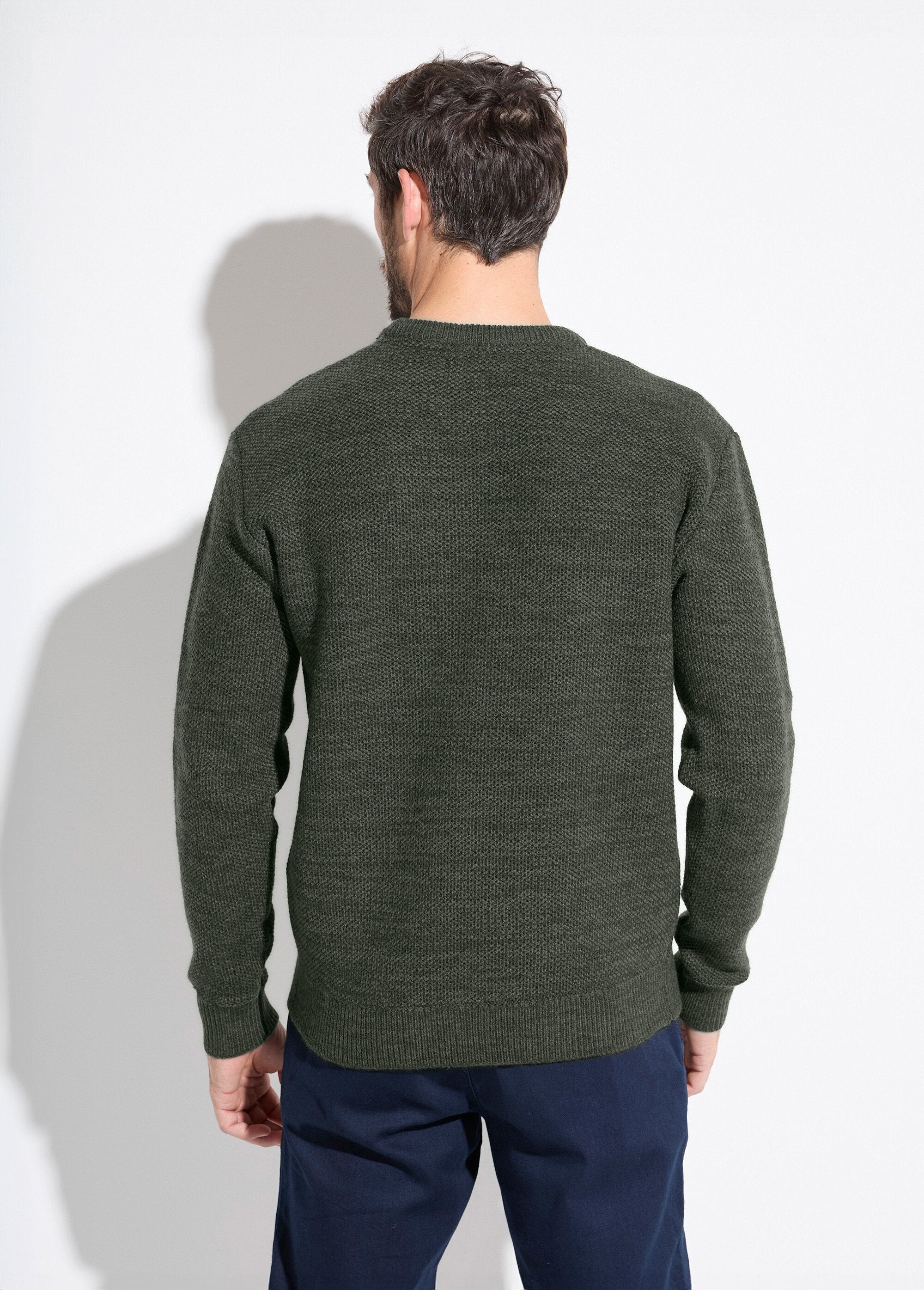 Long-sleeved_wool_marl_knit_round_neck_sweater_Green_DO1_slim