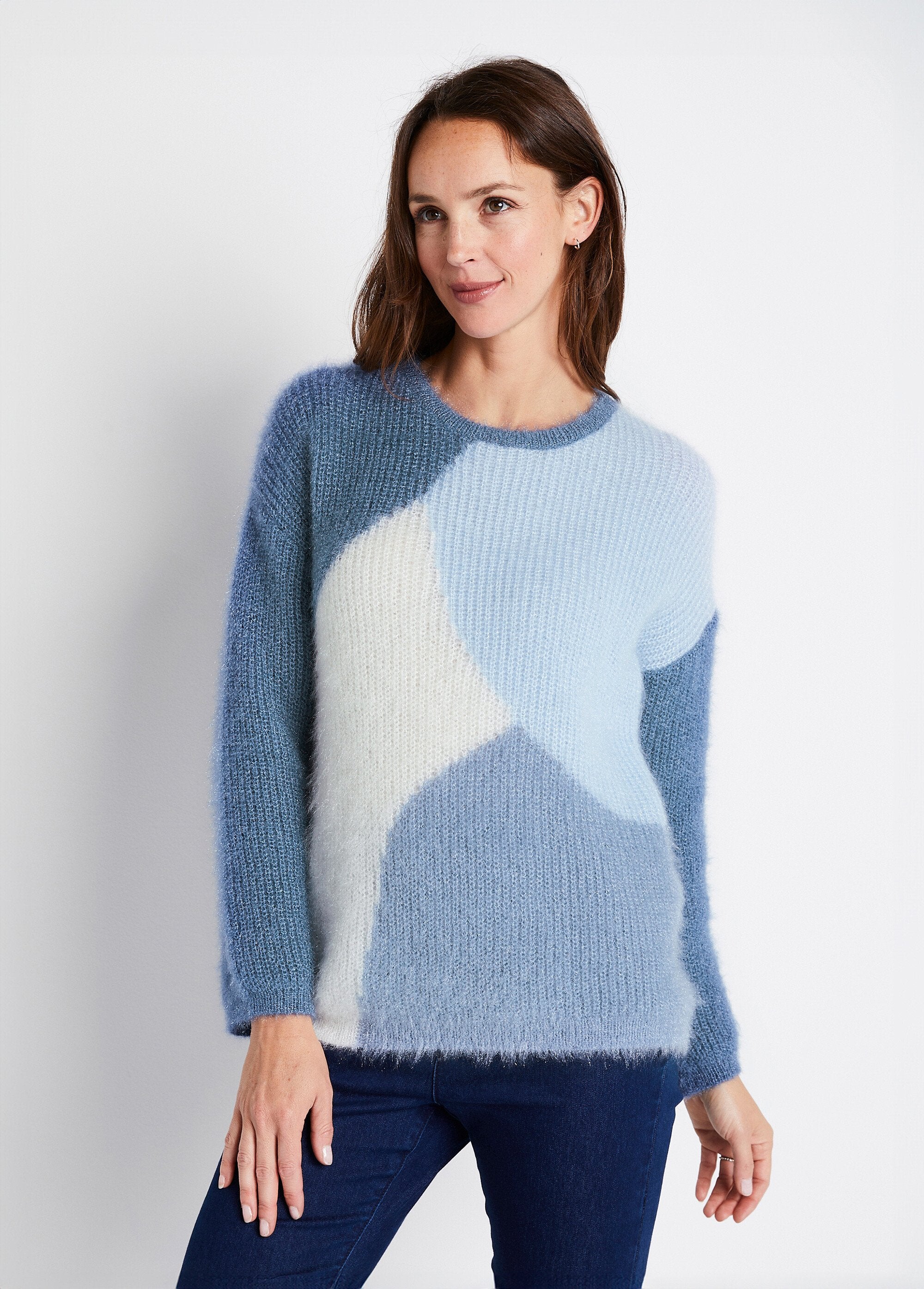 Soft_colorblock_hairy_knit_sweater_Blue_and_ecru_FA1_slim