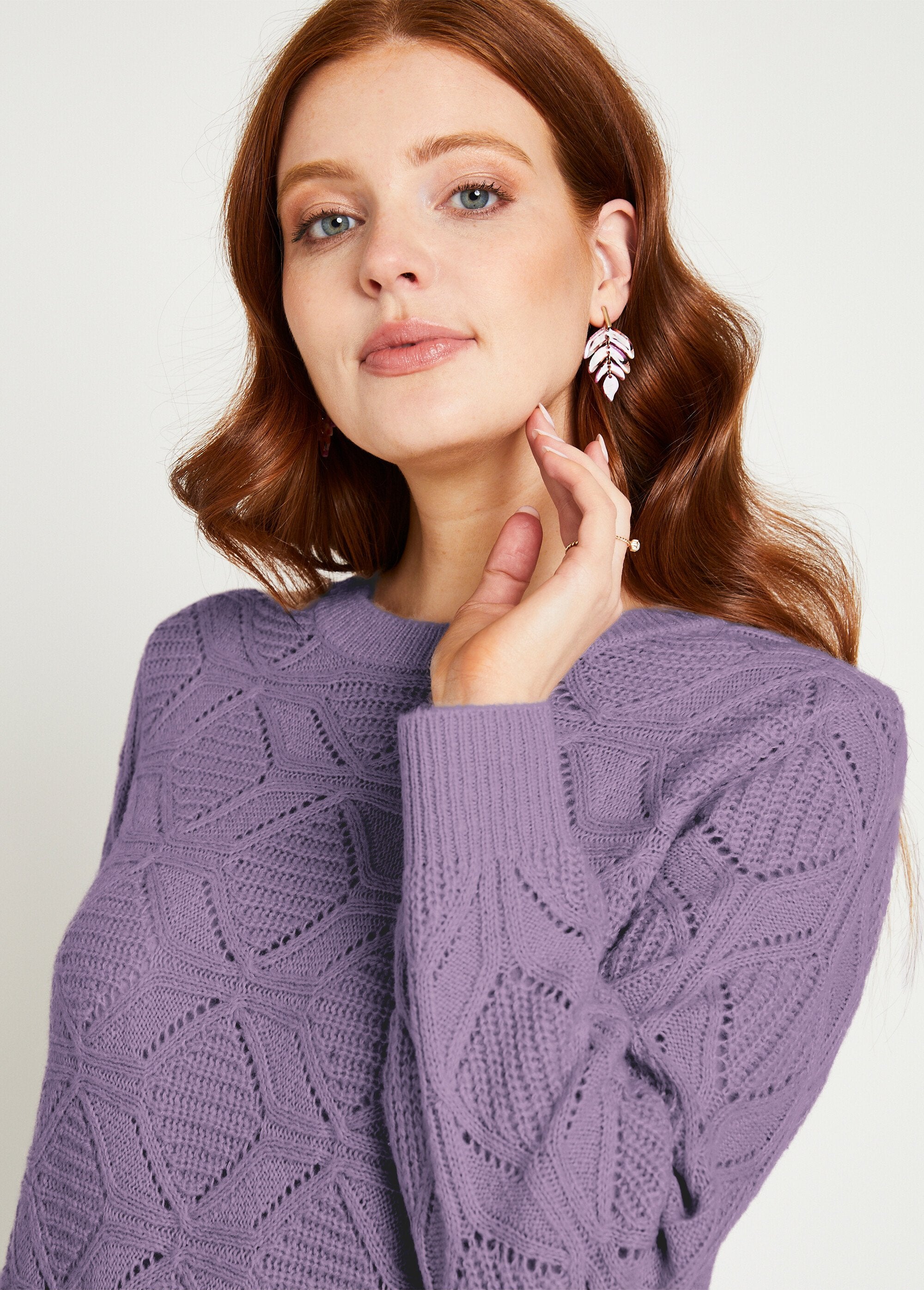 Plain_mid-length_tunic_sweater_with_openwork_knit_round_neck_Parma_DE1_slim