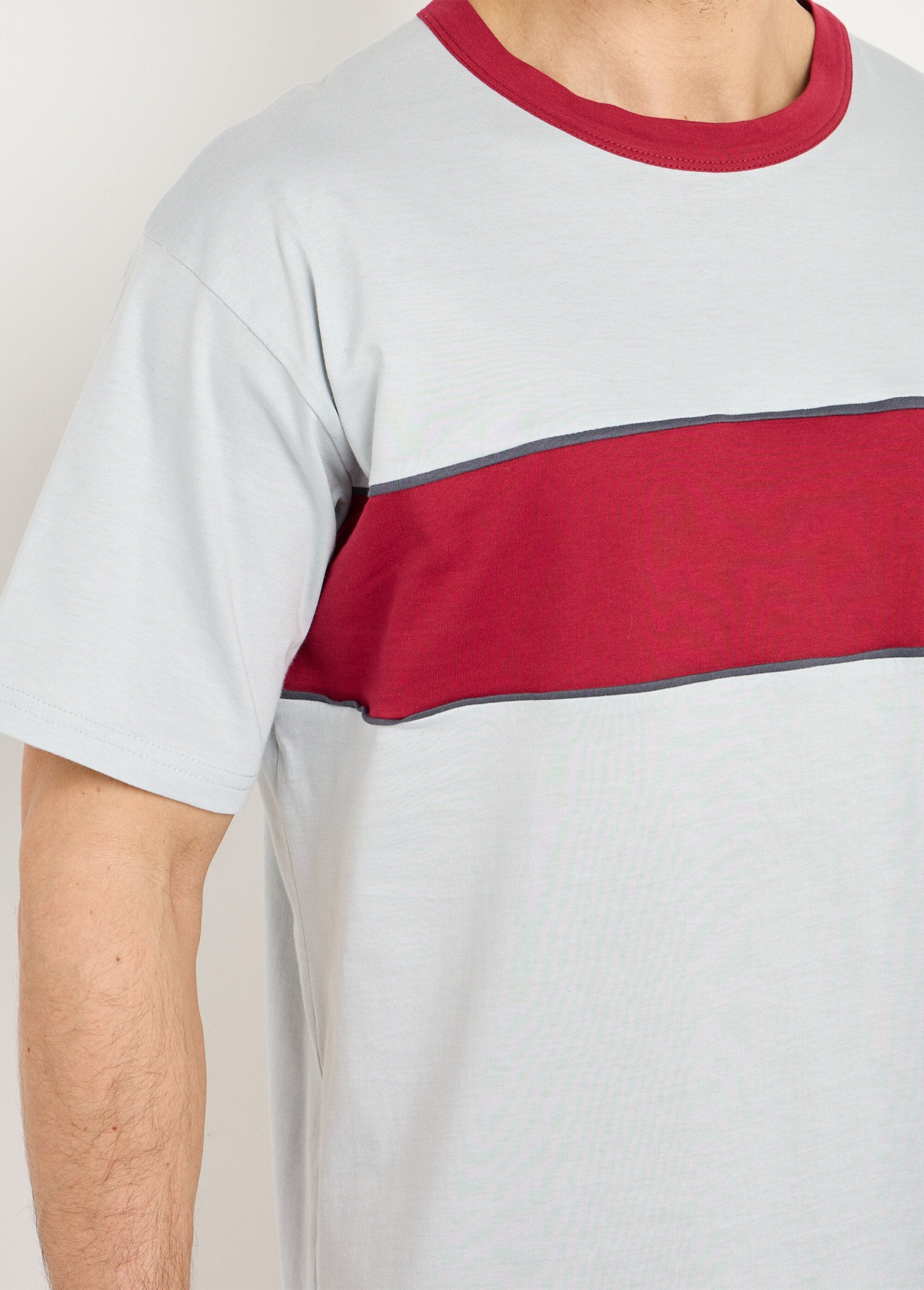 Two-tone_cotton_short_pajamas_Bordeaux_DE1_slim