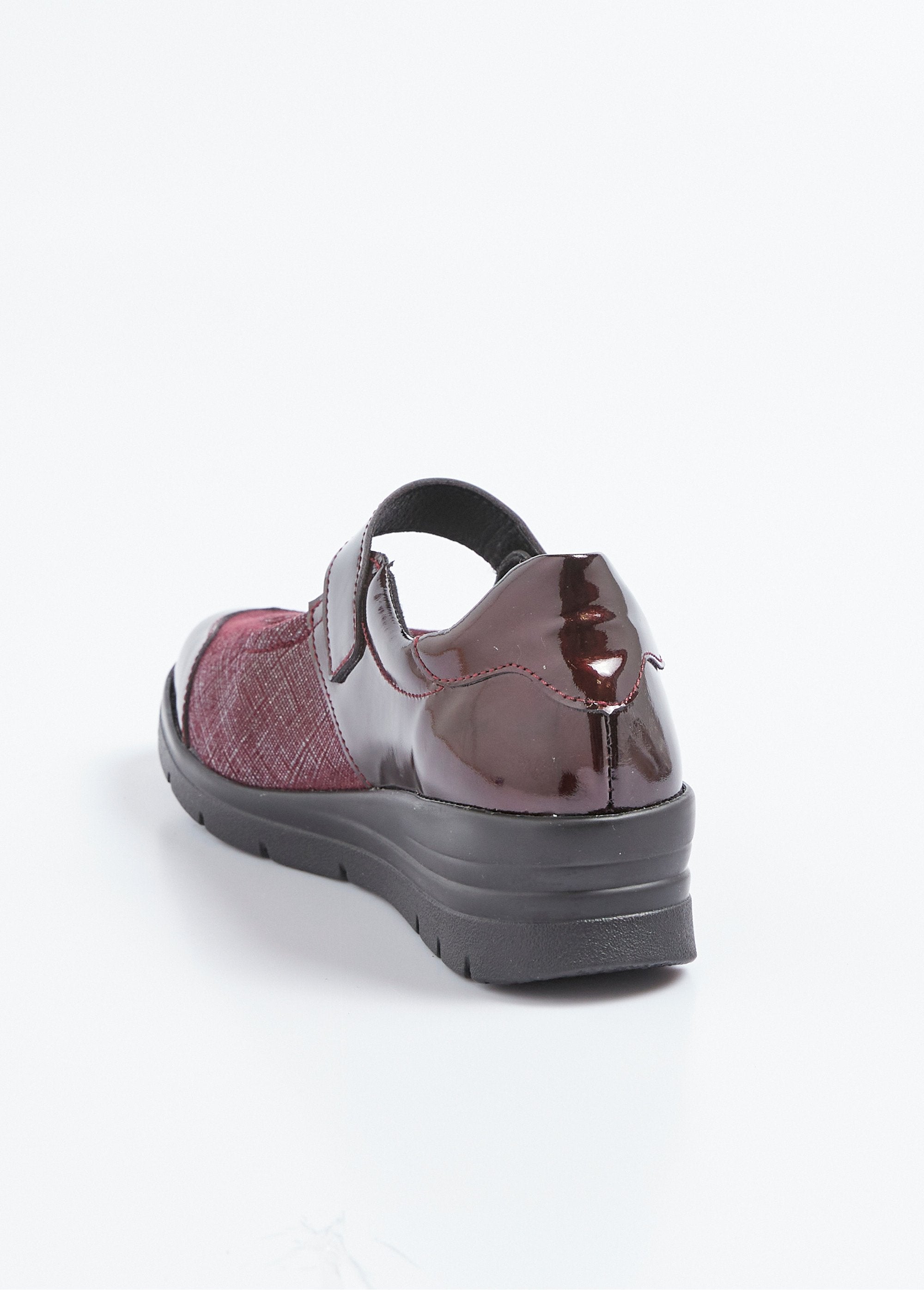 Ballerines_scratchées_pieds_sensibles_grande_largeur_Bordeaux_DO1_slim