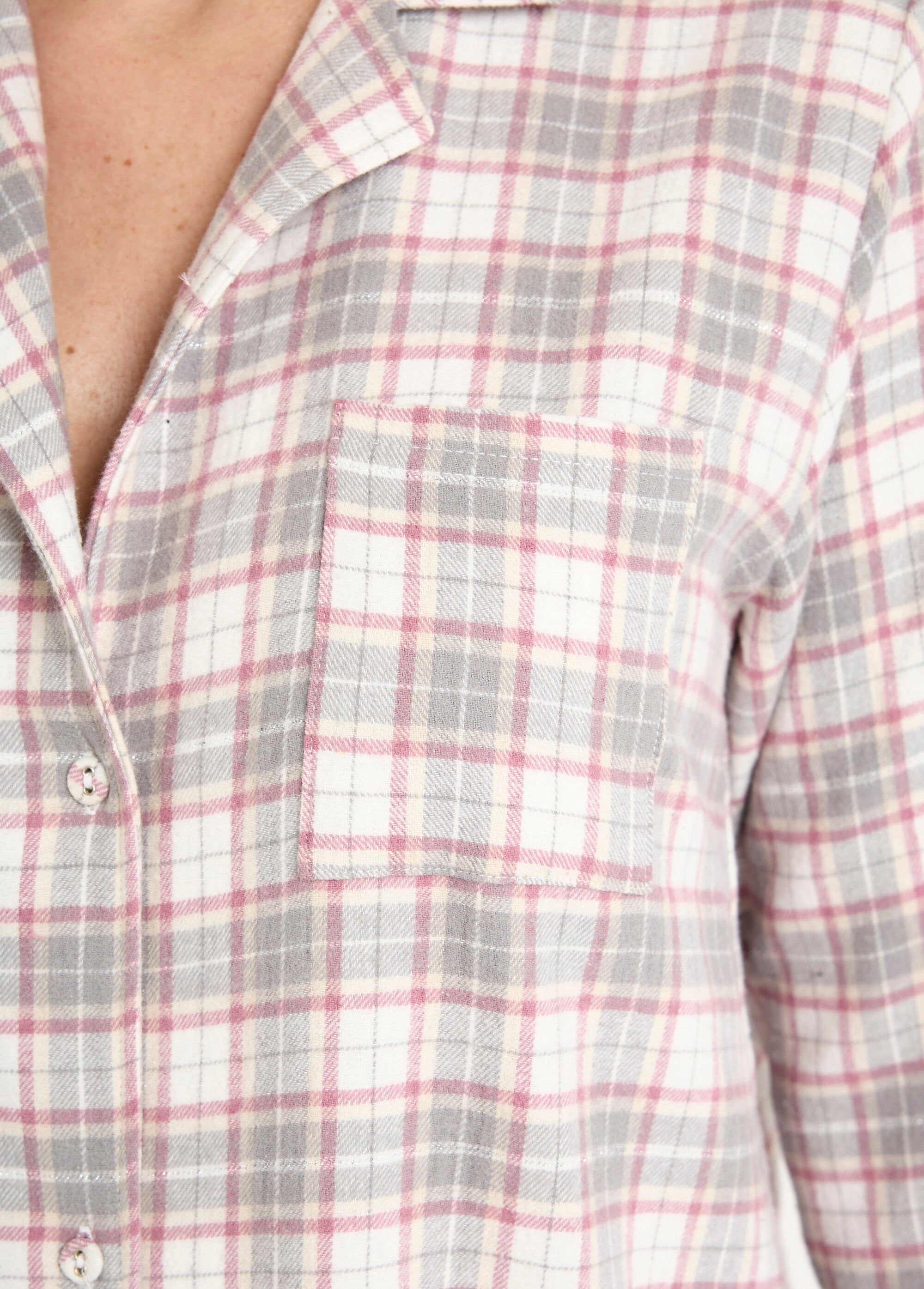 Chemise_de_nuit_liquette_flanelle_carreaux_coton_gratté_Ecossais_gris_DE3_slim