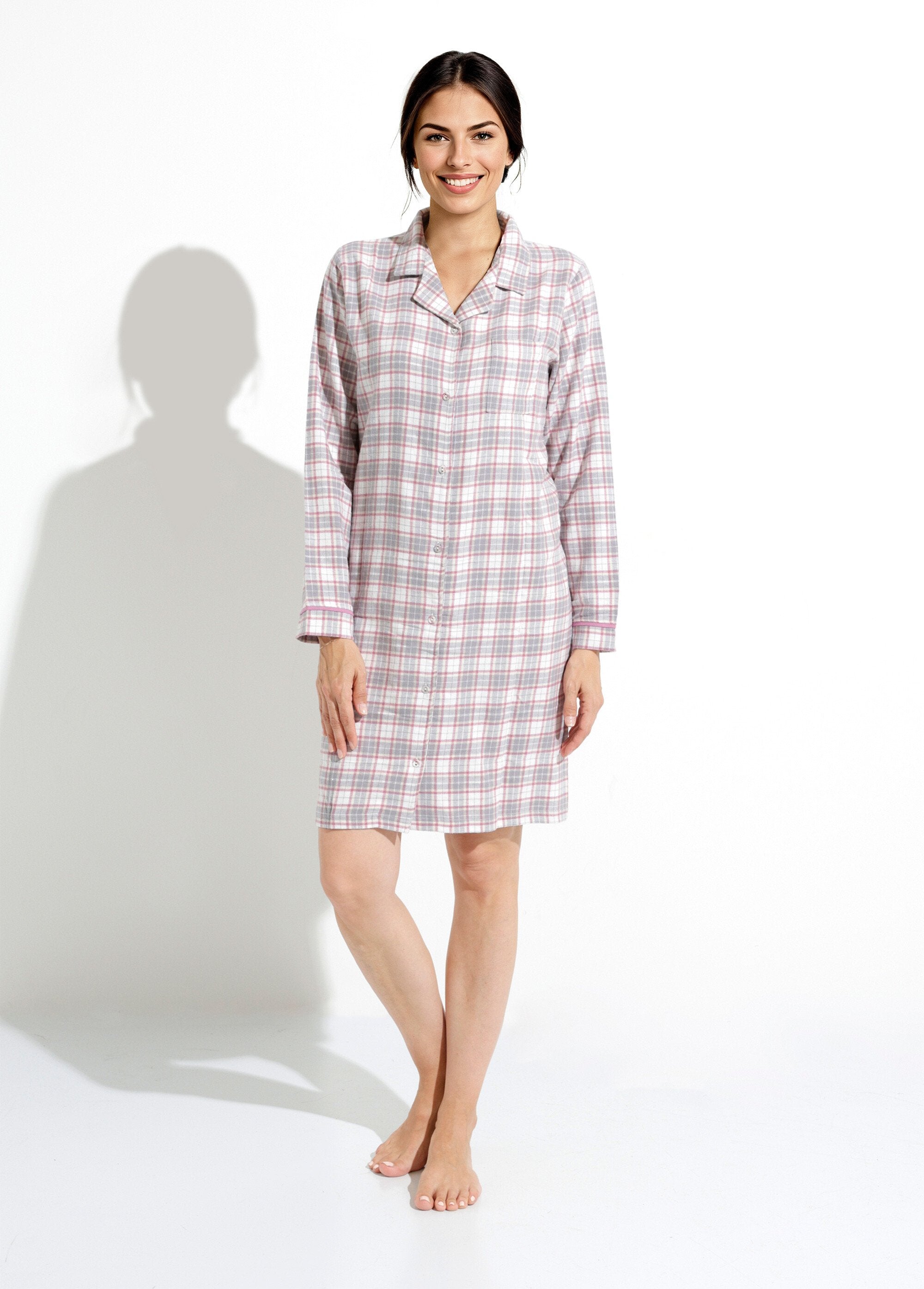 Chemise_de_nuit_liquette_flanelle_carreaux_coton_gratté_Ecossais_gris_FA1_slim