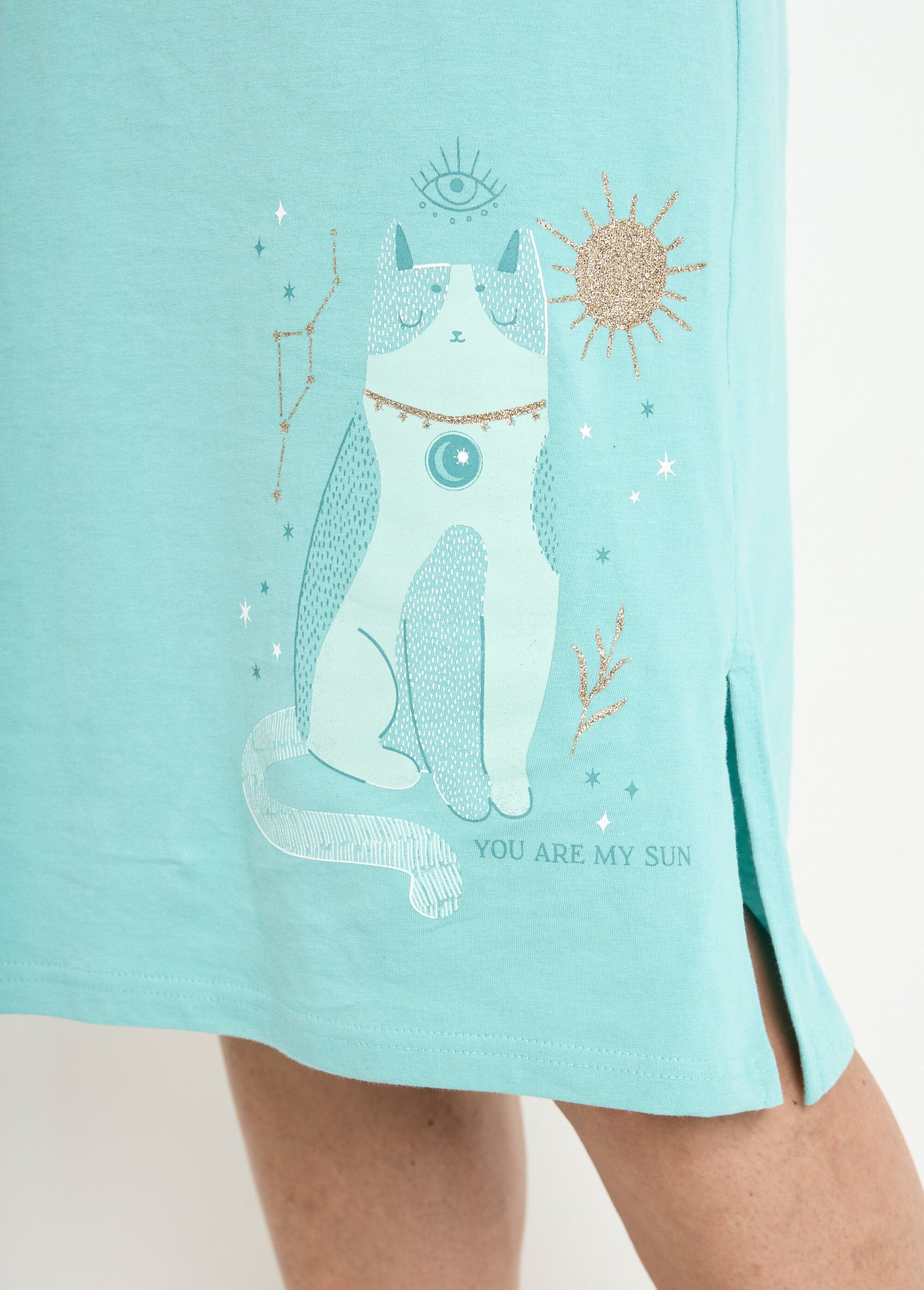 Chemise_de_nuit_liquette_mi-longue_boutonnée_coton_Aqua_DE2_slim