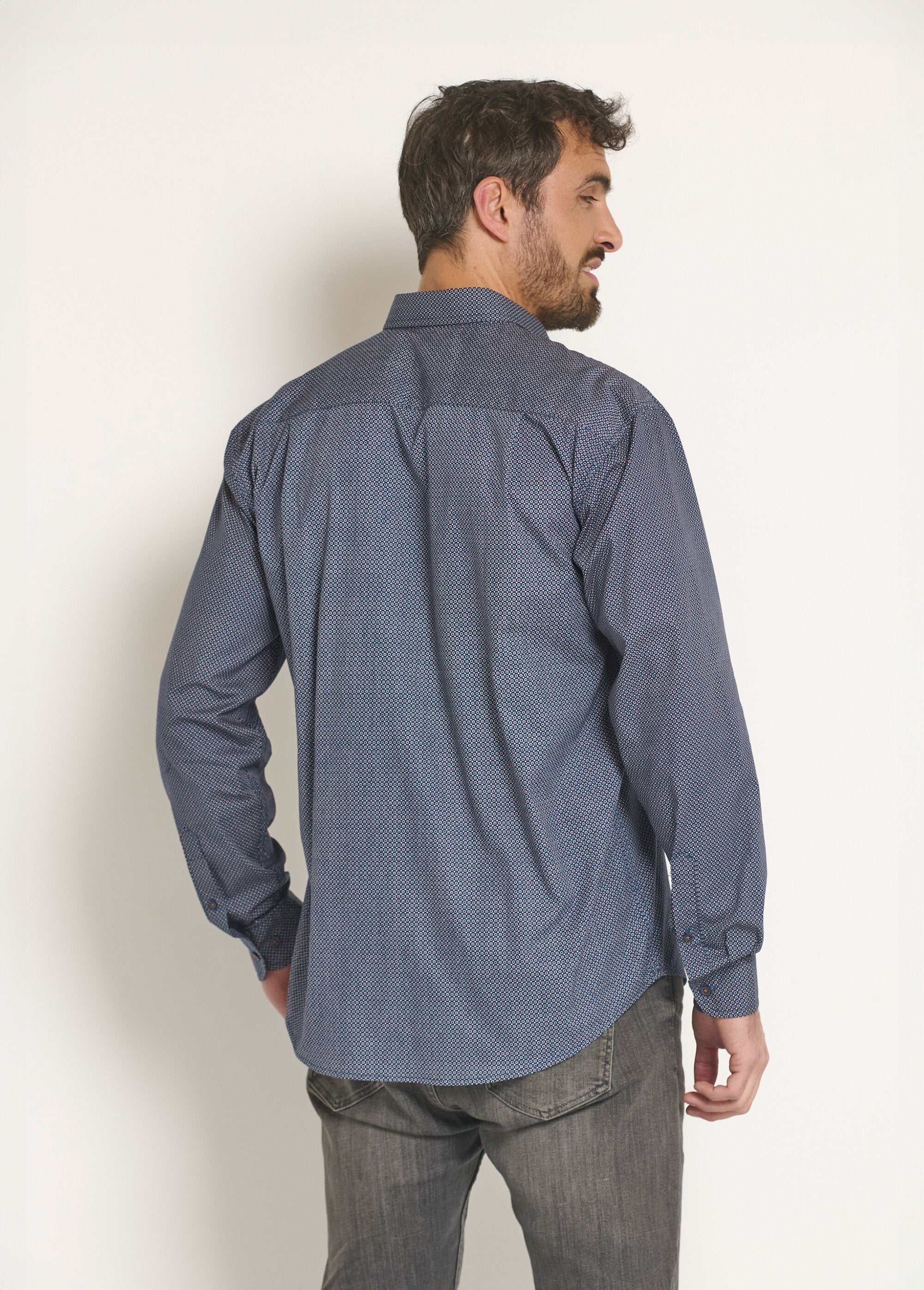 Long_sleeve_shirt_with_micro_pattern_Marine_DO1_slim