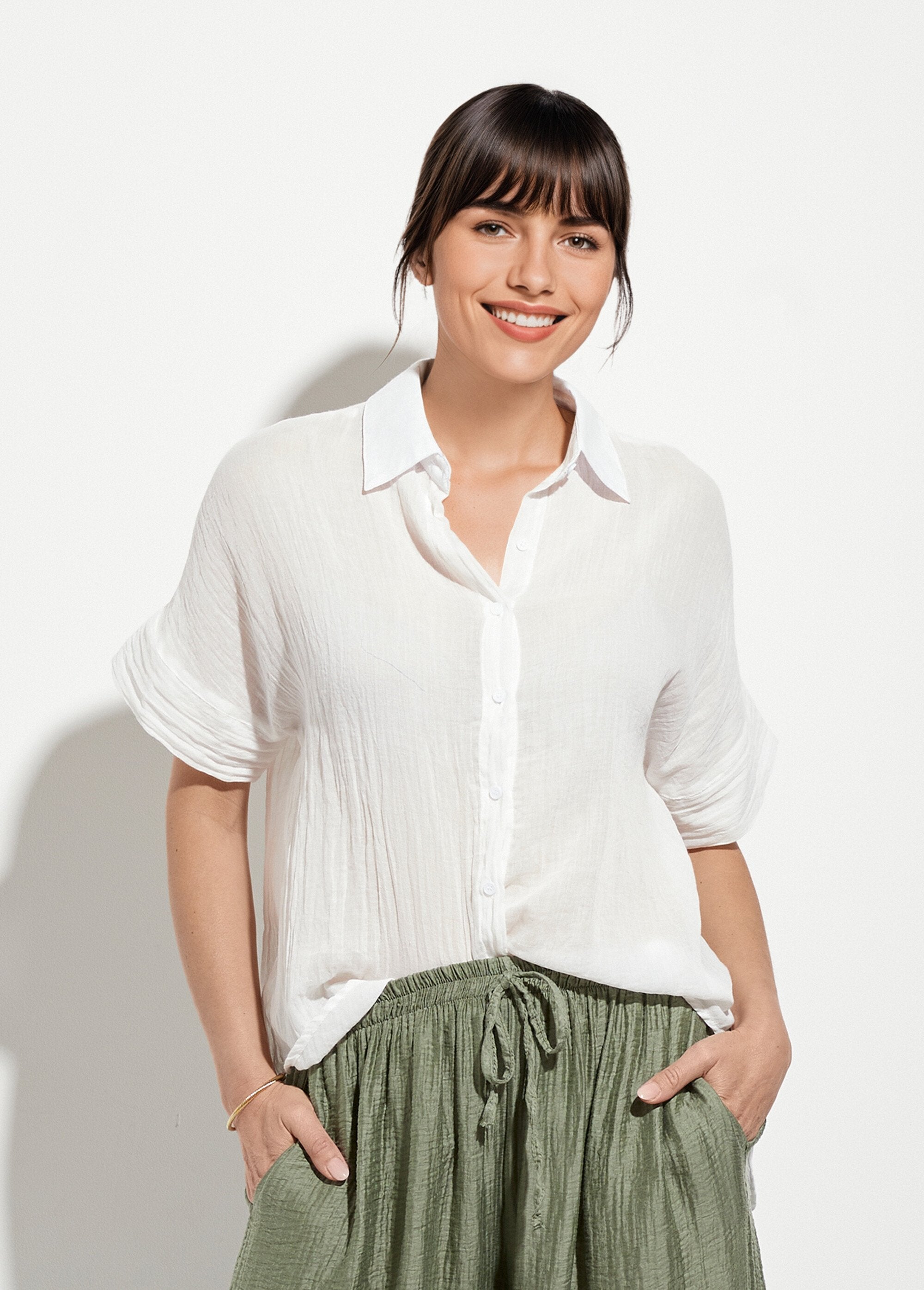 Short-sleeved_wrinkled_voile_blouse_White_FA1_slim