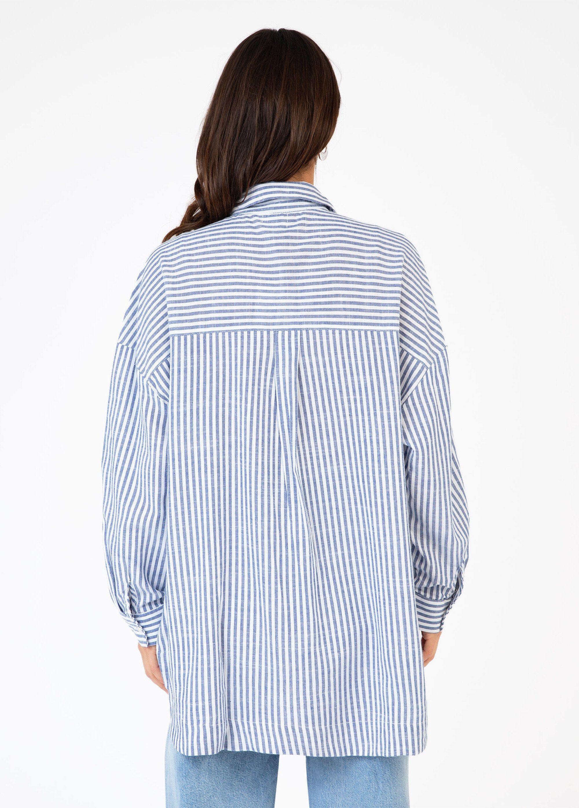 Striped_cotton_shirt_with_jewelry_details_Blue_stripes_DO1_slim