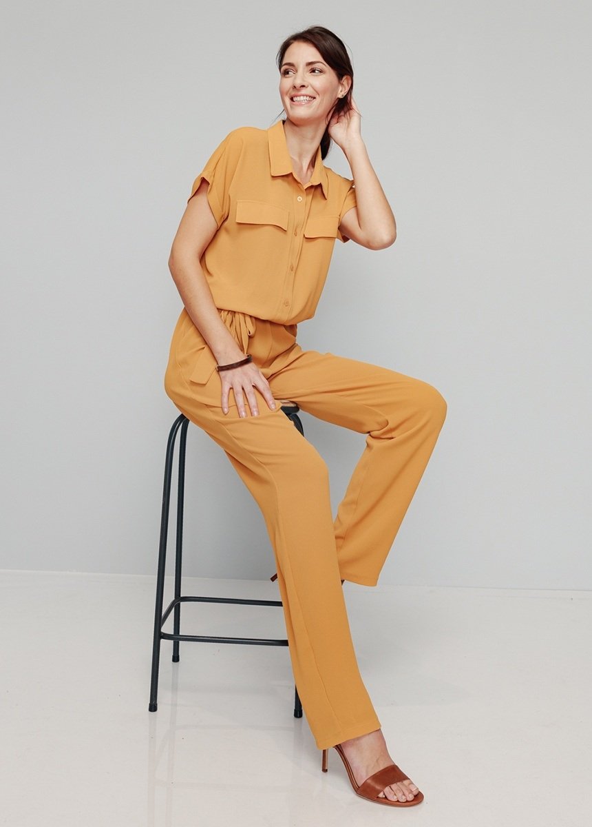 Plain_elasticated_waist_jumpsuit_Plain_honey_FA1_slim