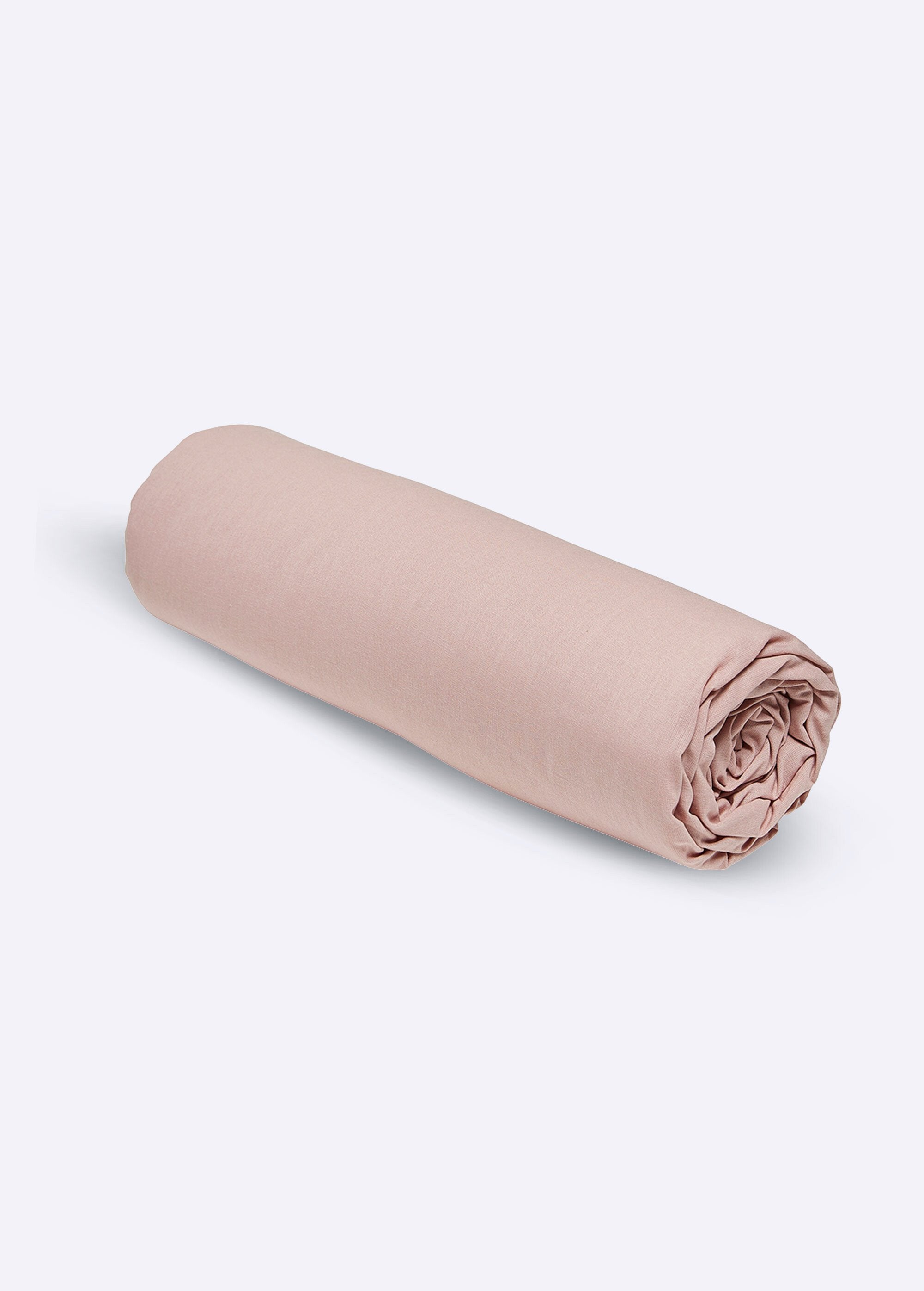 Plain_cotton_fitted_sheet_Desert_rose_FA1_slim