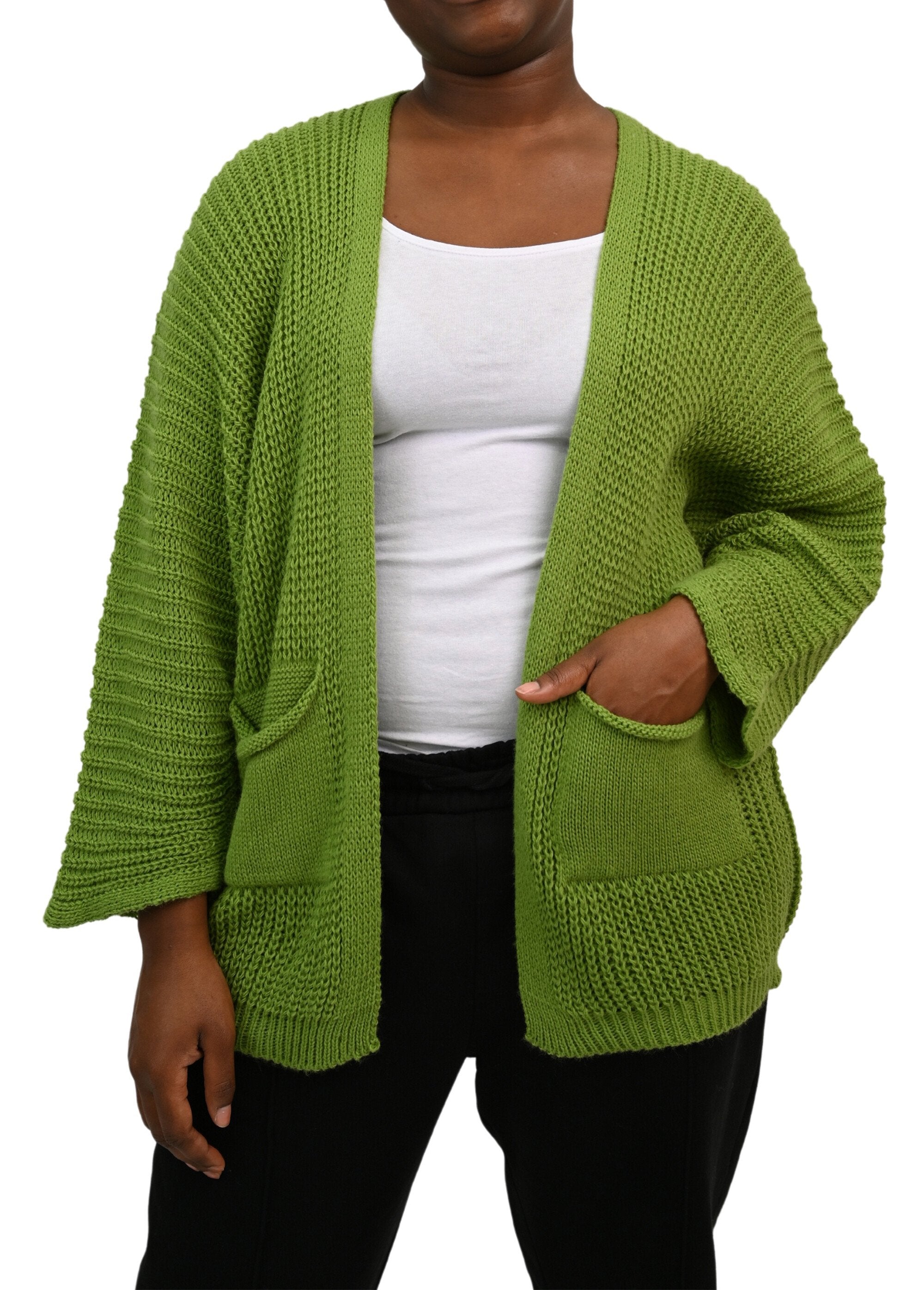 Gilet_long_maille_avec_poches_plaquées_Vert_olive_FA1_curvy