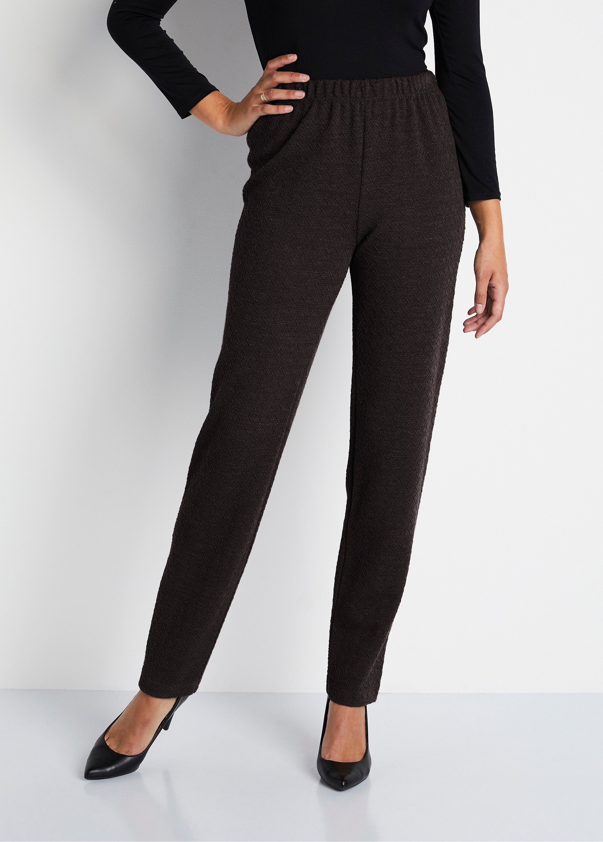 Straight_leggings_with_elasticated_waistband_and_wool_Plain_brown_FA1_slim