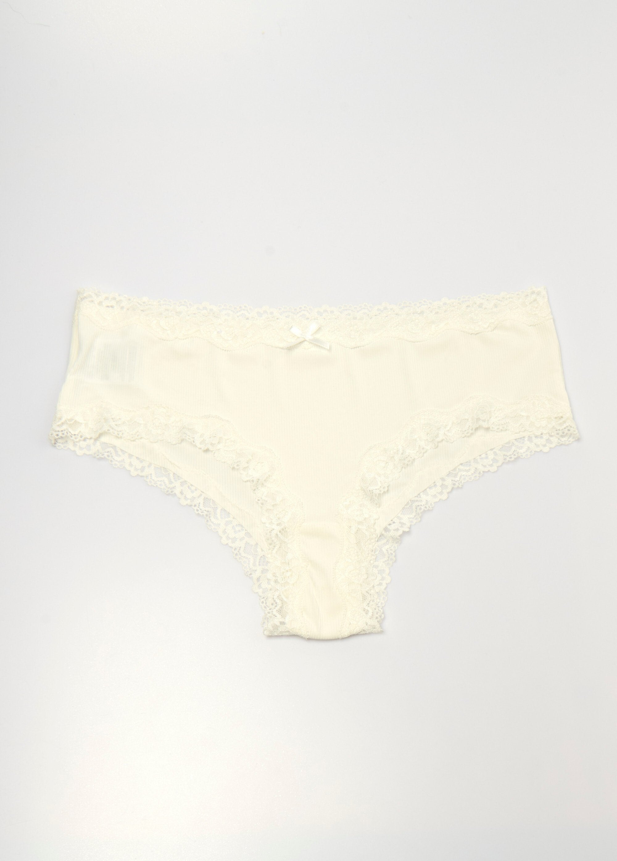 Lot_de_2_Shorties_microfibre_bord_dentelle_Blanc_et_rose_DE1_slim
