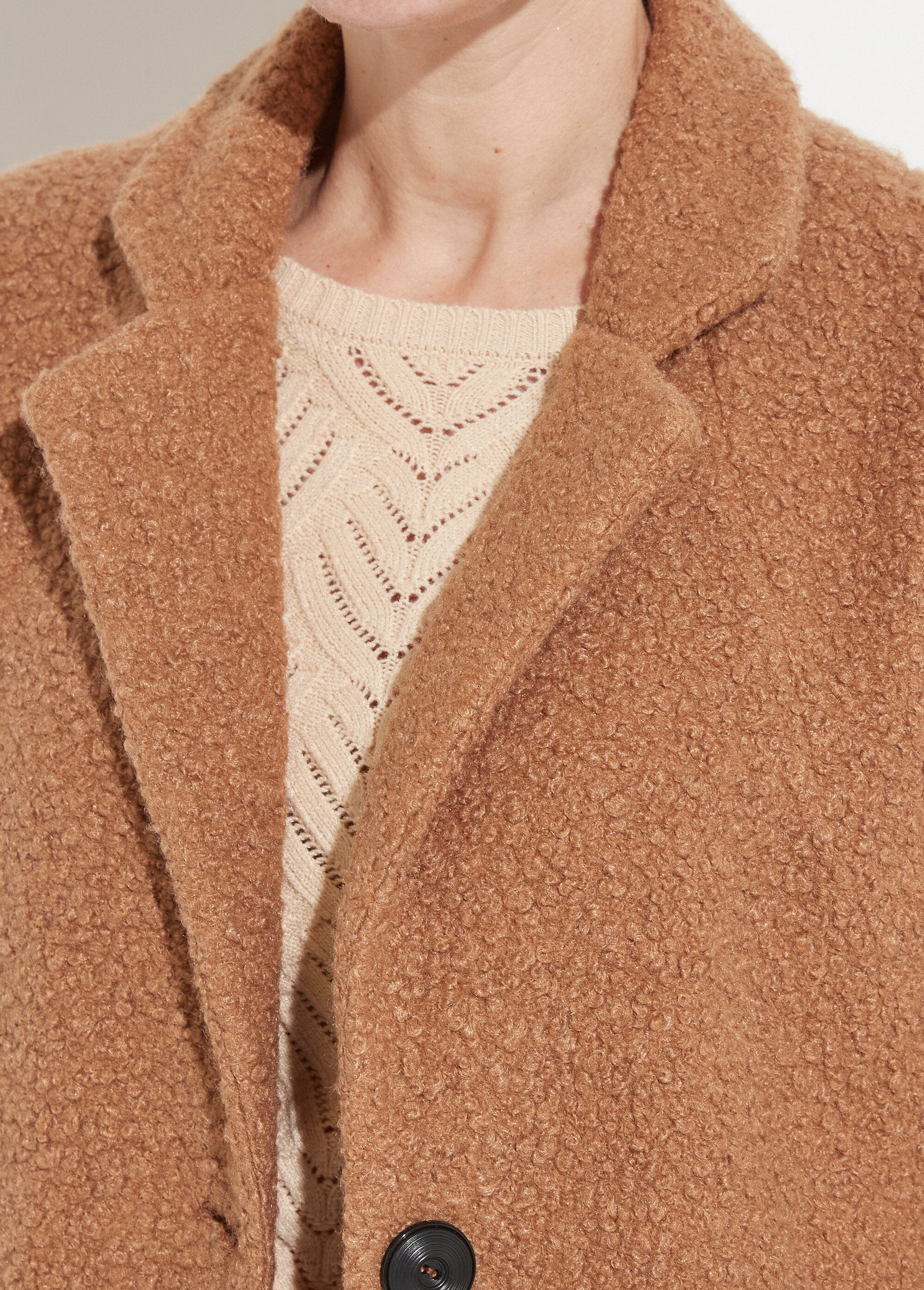 Manteau_tissu_bouclette_mi-long_boutonné_Camel_DE1_slim
