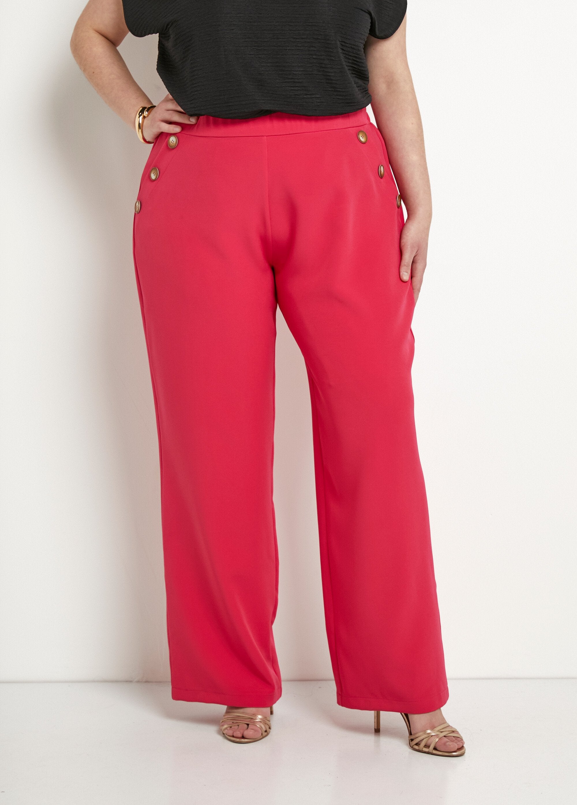 Plain_wide_leg_pants_with_semi-elasticated_waist_Fuchsia_FA1_curvy