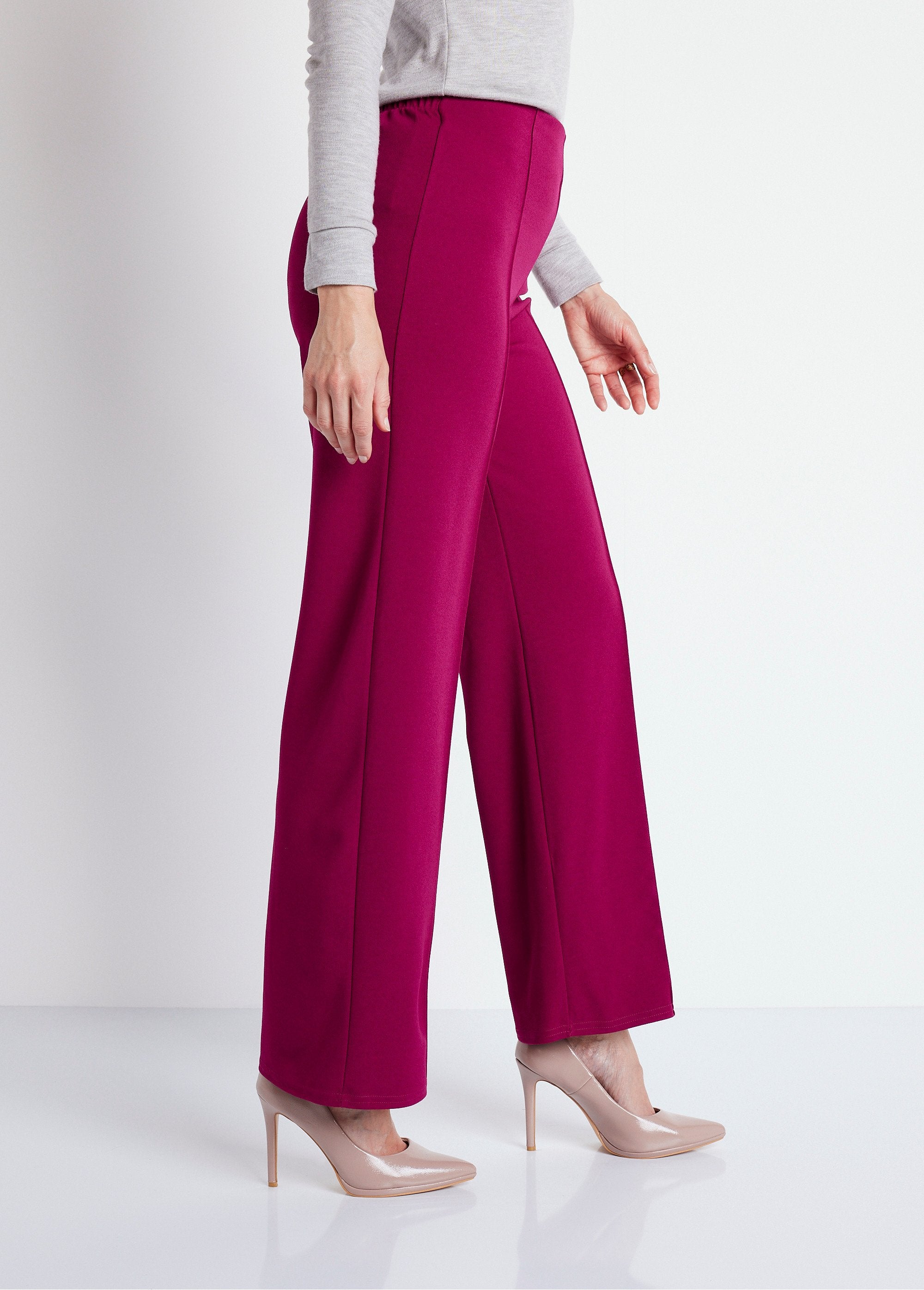 Elasticated_waist_crepe_knit_pants_Raspberry_DR1_slim