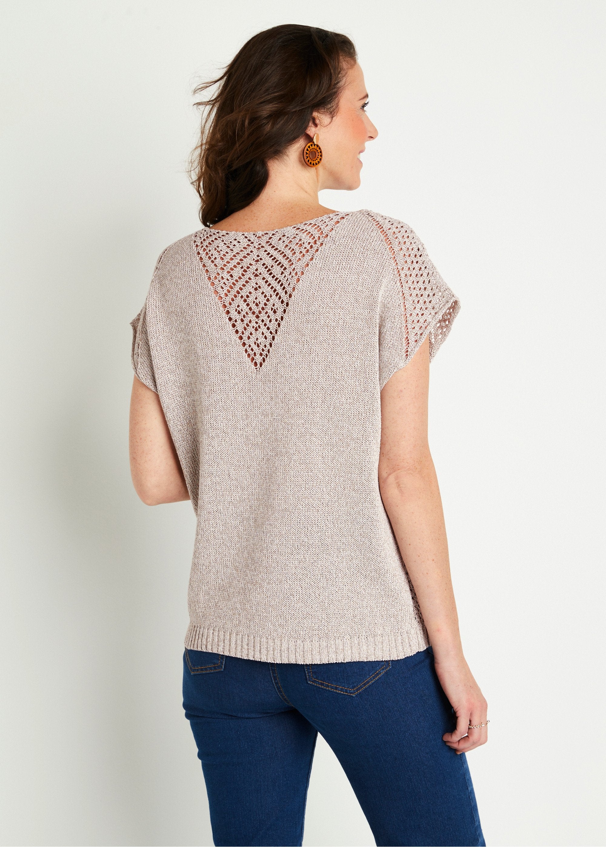 Fine_openwork_short-sleeved_sweater_Gray_DO1_slim