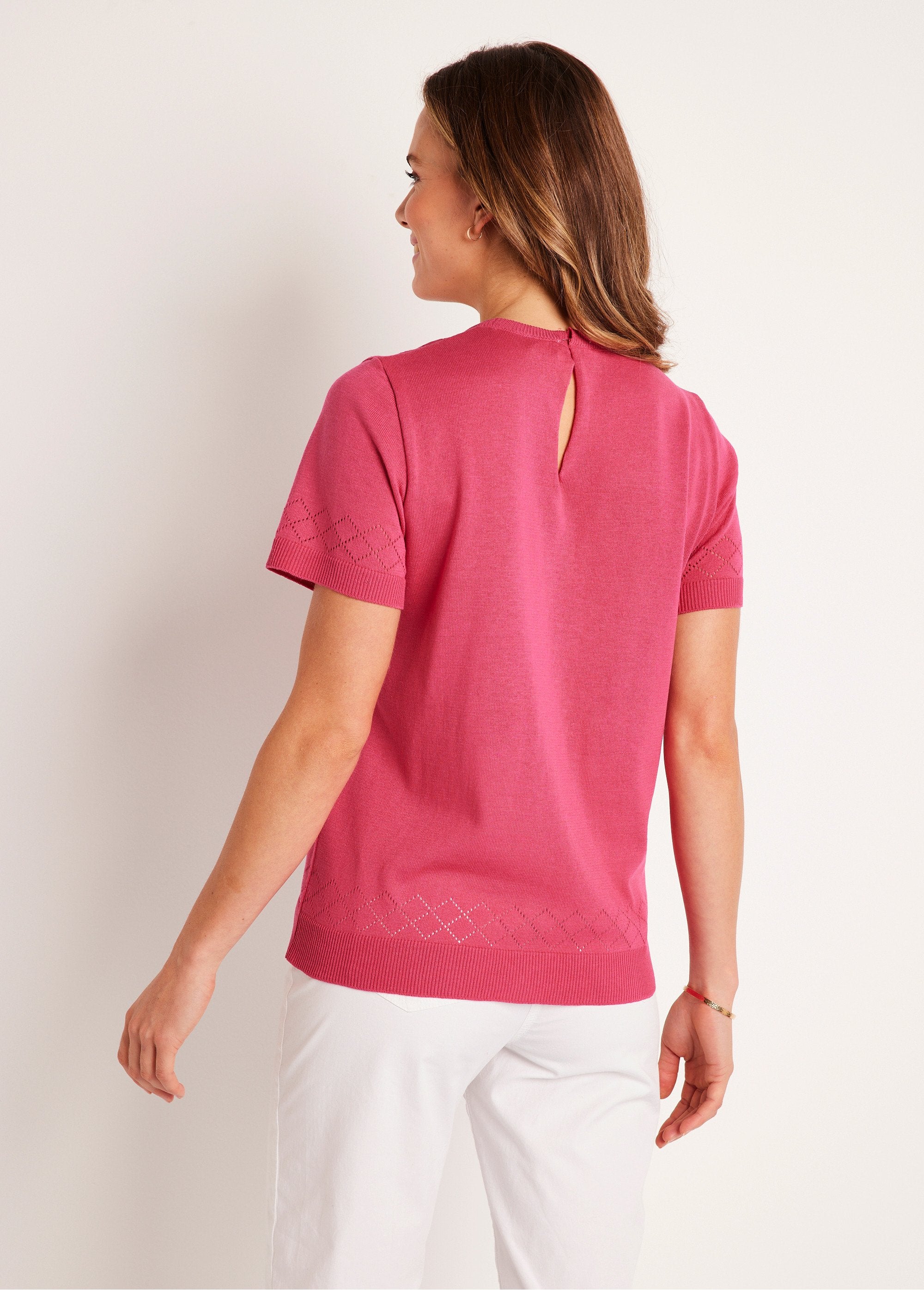 Thin_short-sleeved_openwork_sweater_Pink_DO1_slim