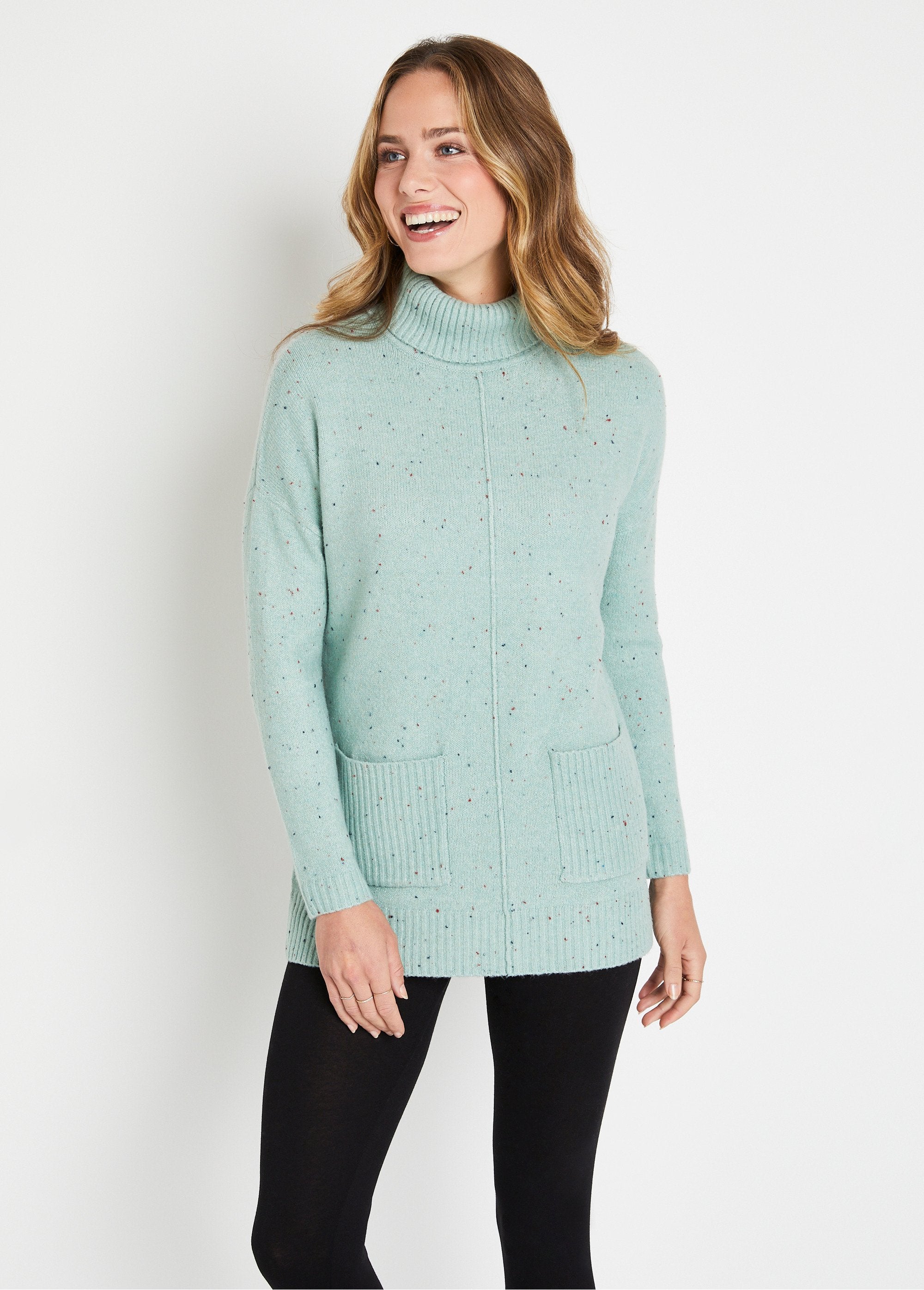 Warm_speckled_turtleneck_tunic_sweater_Green_FA1_slim