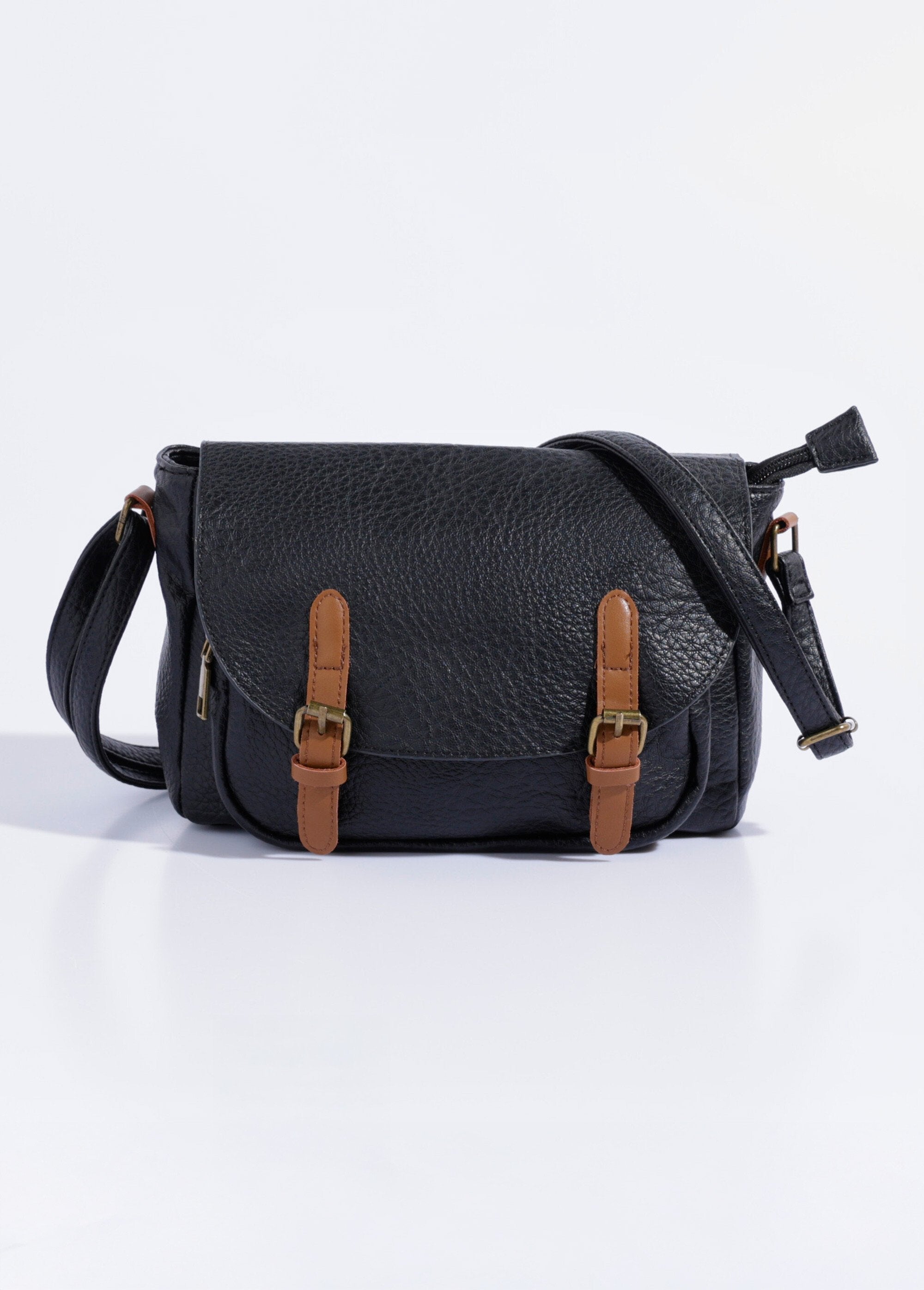 Faux_leather_satchel_bag_with_shoulder_strap_Black_FA1_slim
