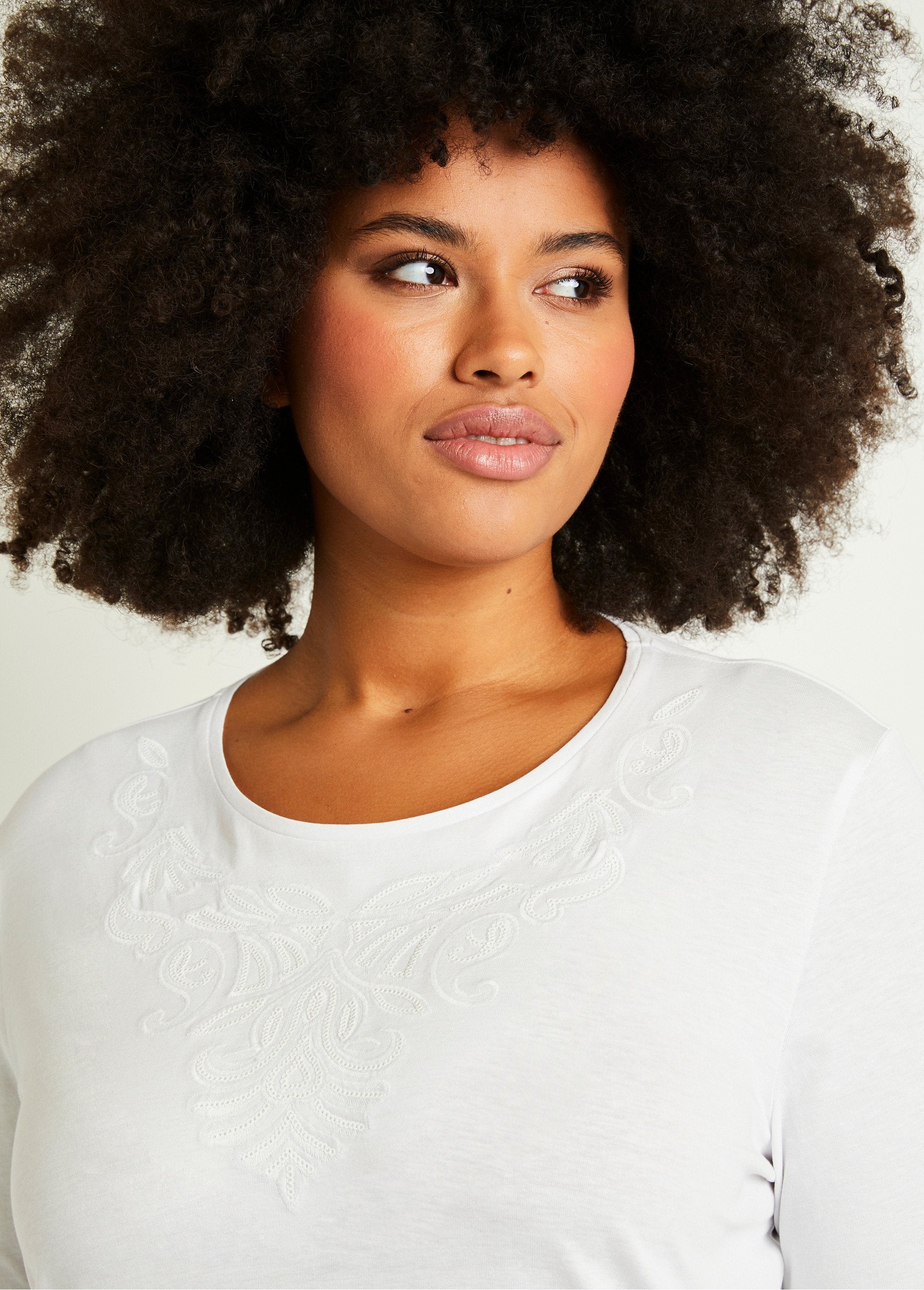 Short_embroidered_t-shirt_with_3/4_sleeves_White_DE1_curvy