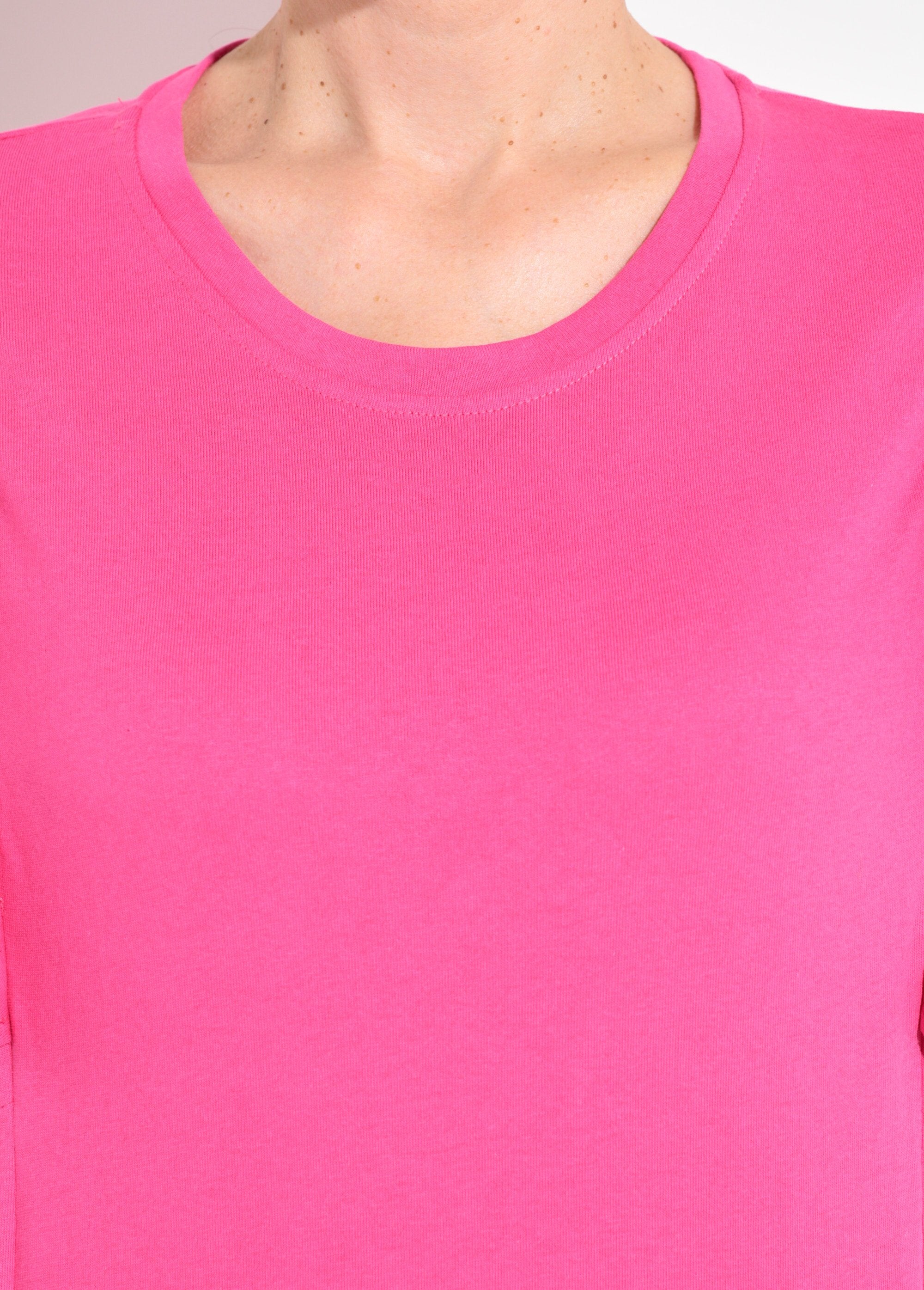 Openwork_ruffled_short-sleeved_T-shirt_Fuchsia_DE2_slim